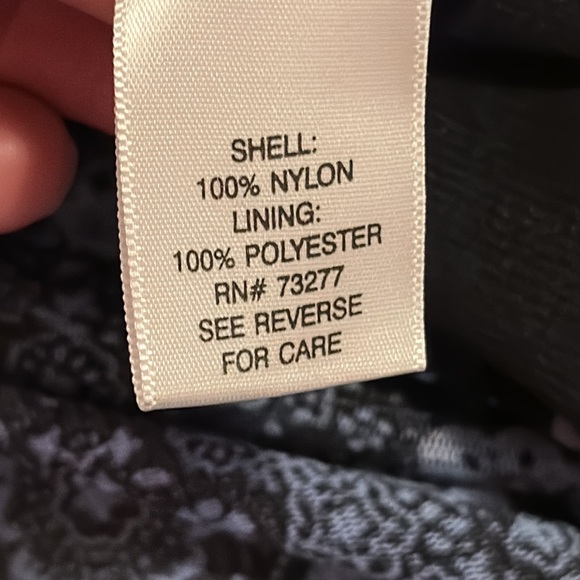 EUC blue, black, purple Croft & Barrow dress size XL - Picture 4 of 7